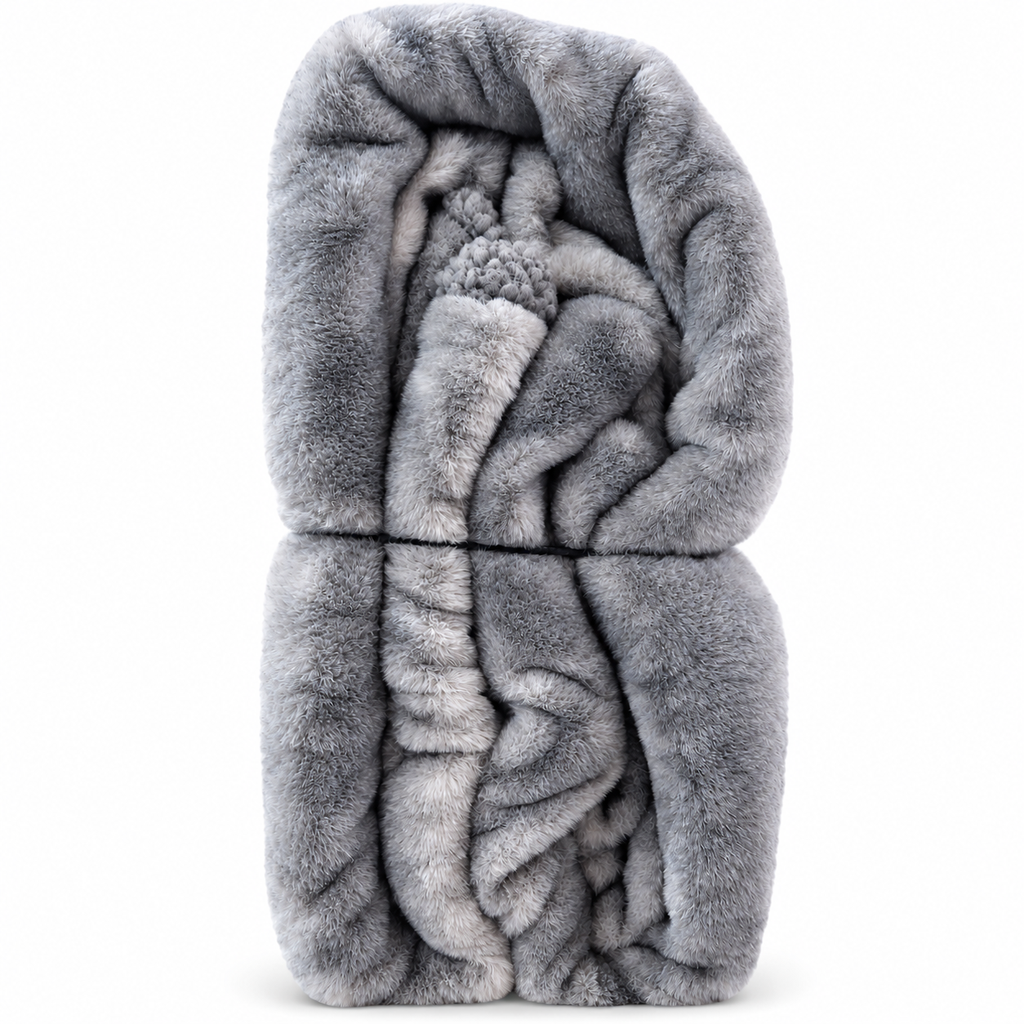 Luxurious Folded Silver Faux-Fur Throw.webp