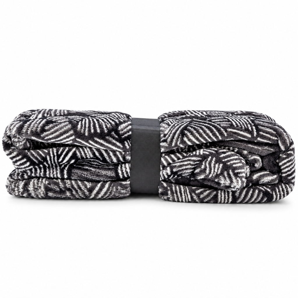 Folded Plush Abstract Fleece Blanket.webp