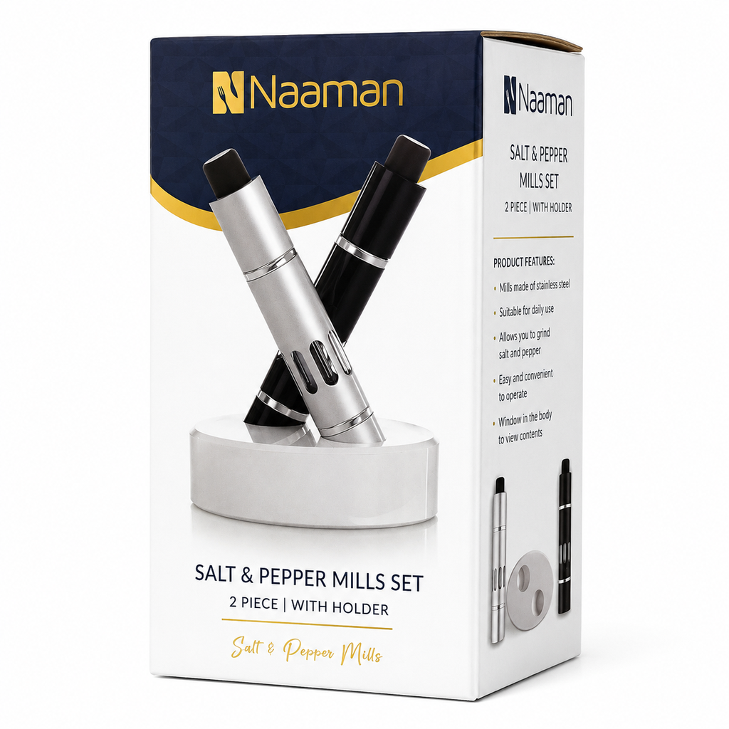 Naaman Salt & Pepper Mills Set
