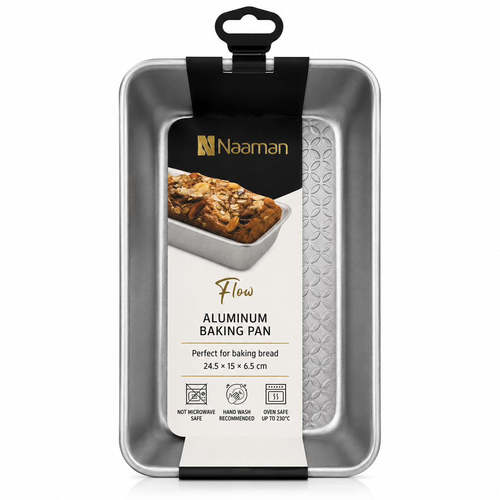 Naaman FLOW Rectangular Non-Stick Baking Pan – 24.5 × 15 × 6.5 cm