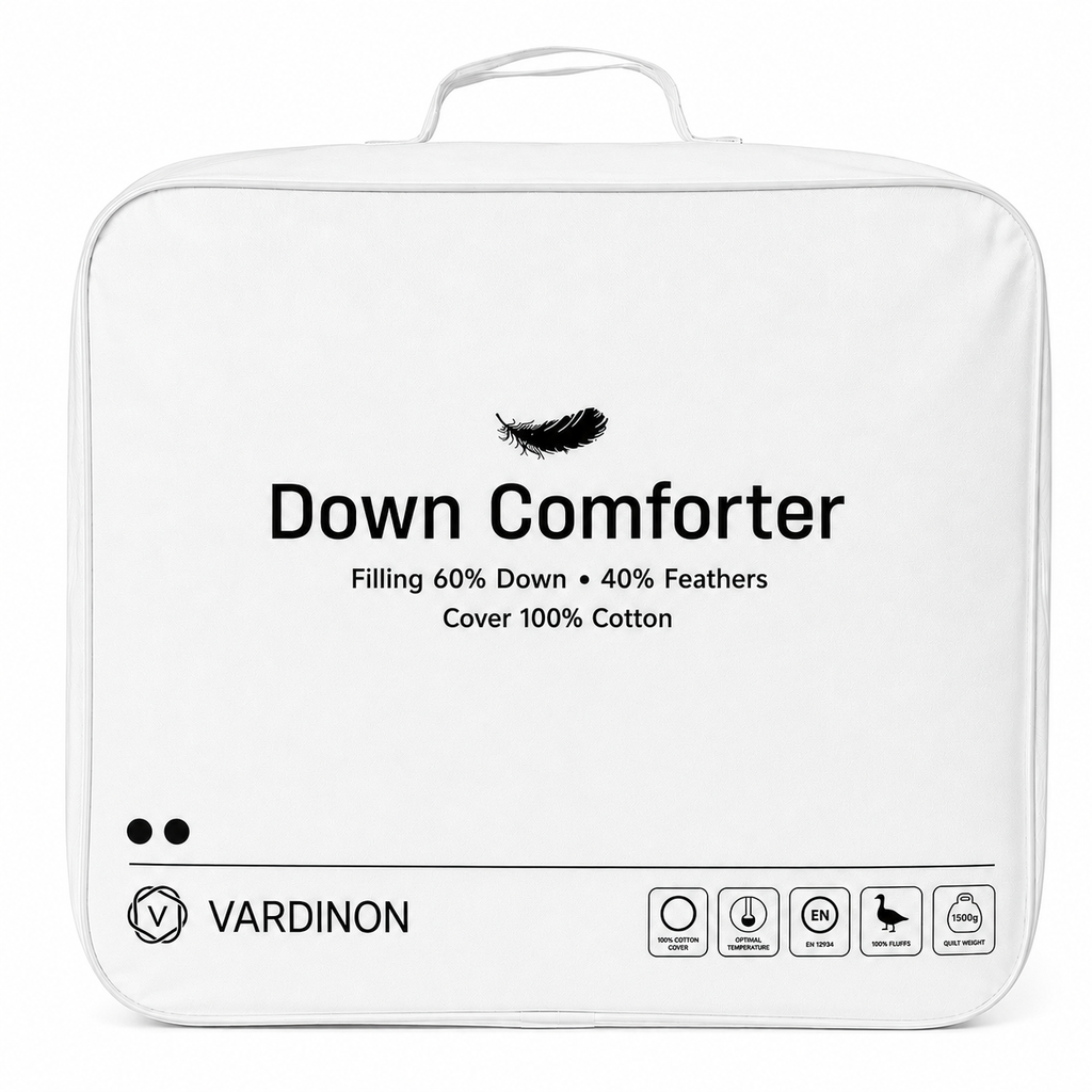 VARDINON Down Comforter (40% Feather 60% Down) - 200 × 220 cm