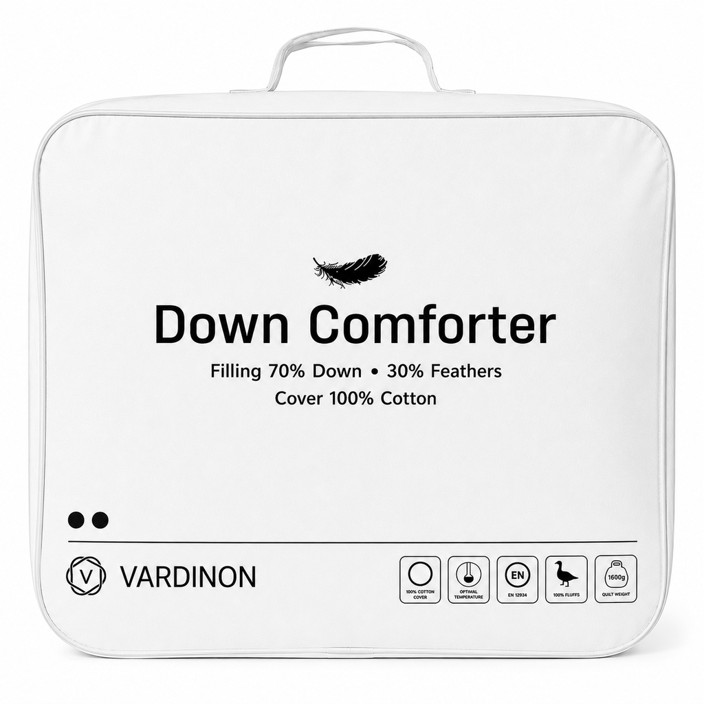 VARDINON Down Comforter (30% Feather, 70% Down) - 200 × 220 cm