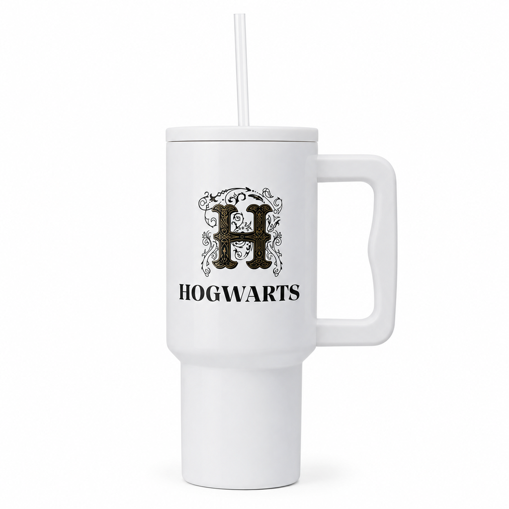 Naaman Harry Potter Hogwarts Thermal Mug with Straw – 880 ml