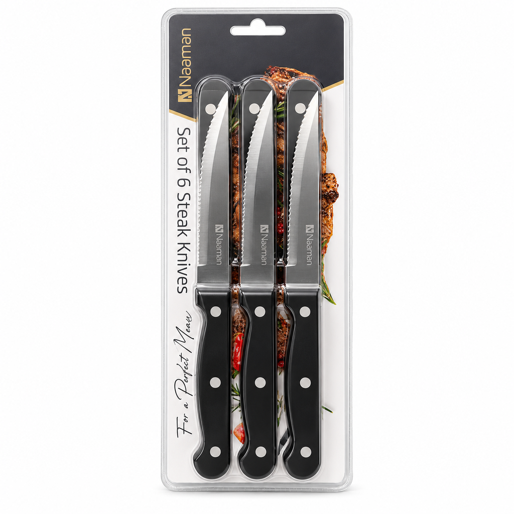 Naaman Steak Knife Set – 6 Pieces | 11.4 cm