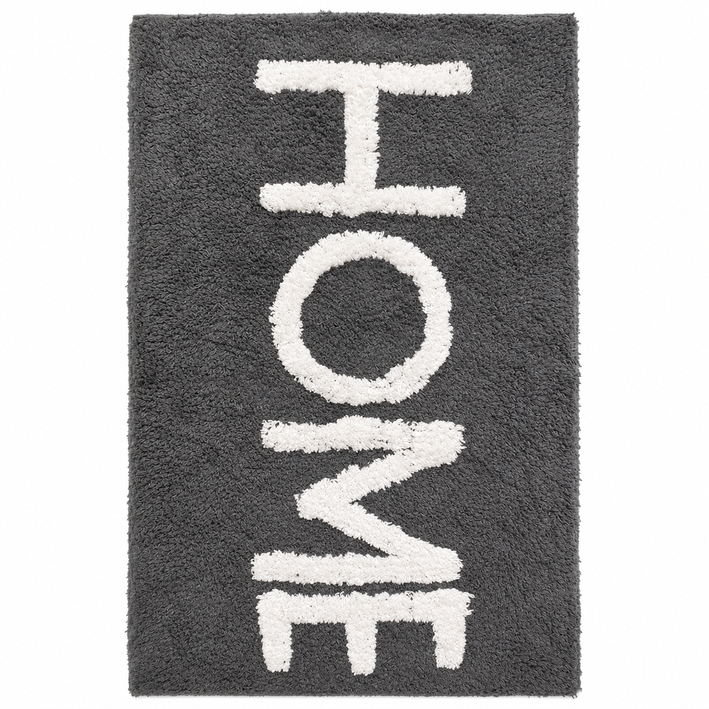 VARDINON HOME 100% Cotton Bath Mat – 50 × 80 cm | Gray