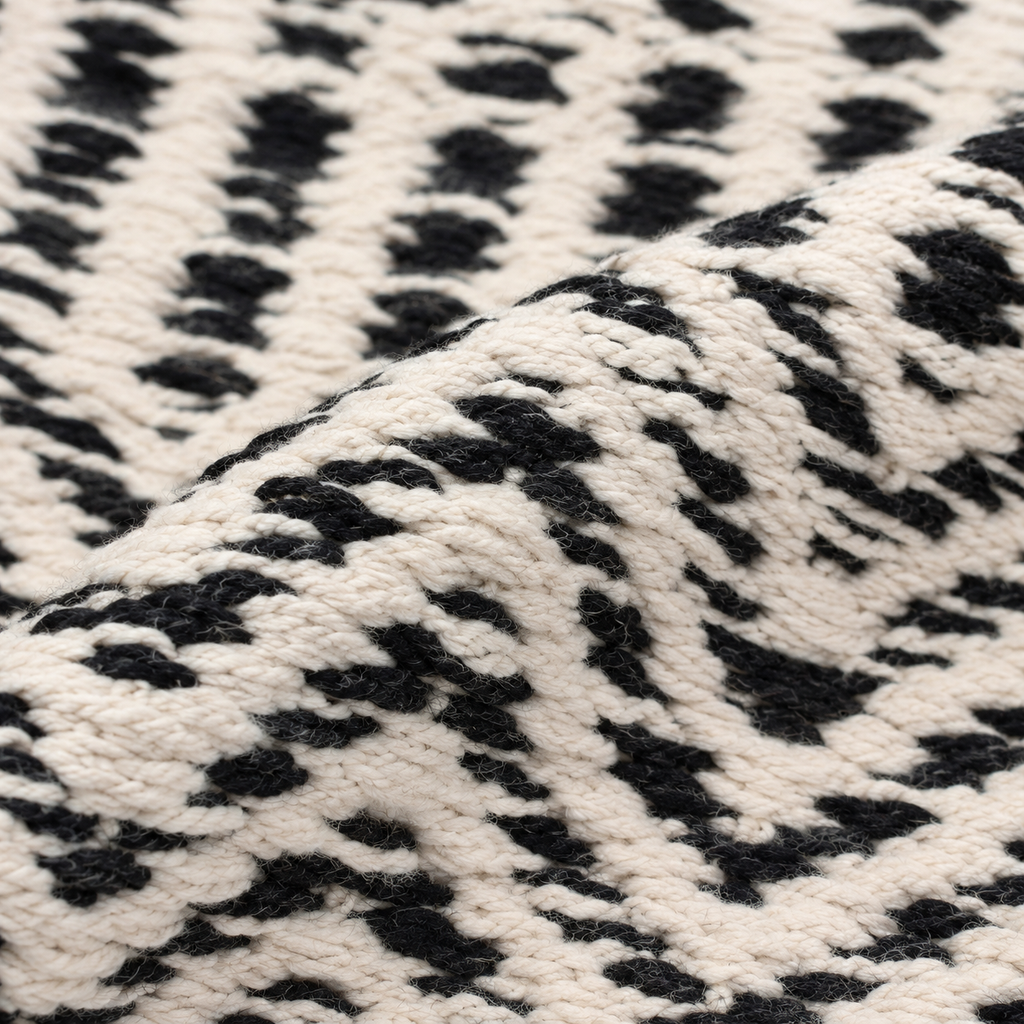 [X HOME] VARDINON 100% Cotton Woven Rug – 90 × 160 cm