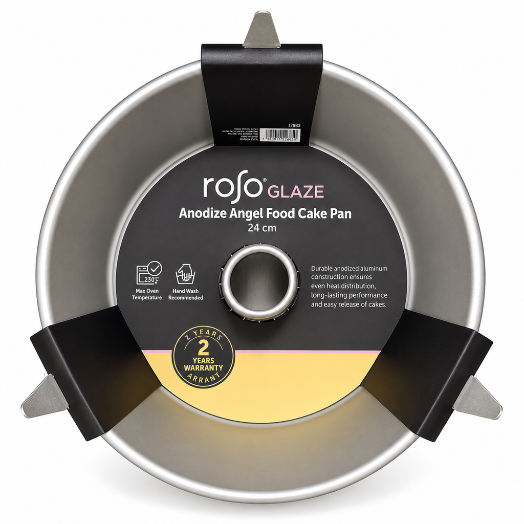 roso GLAZE Anodize Angel Food Cake Pan – 24 cm