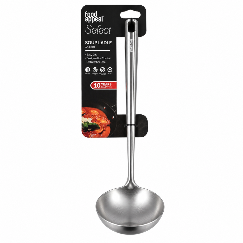 Food Appeal Select Stainless Steel Soup Ladle – 34.8 cm