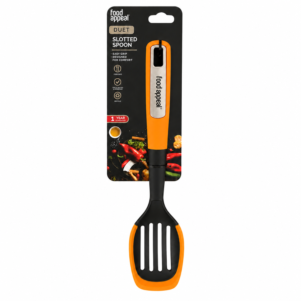 Food Appeal DUET Slotted Spoon (Orange)
