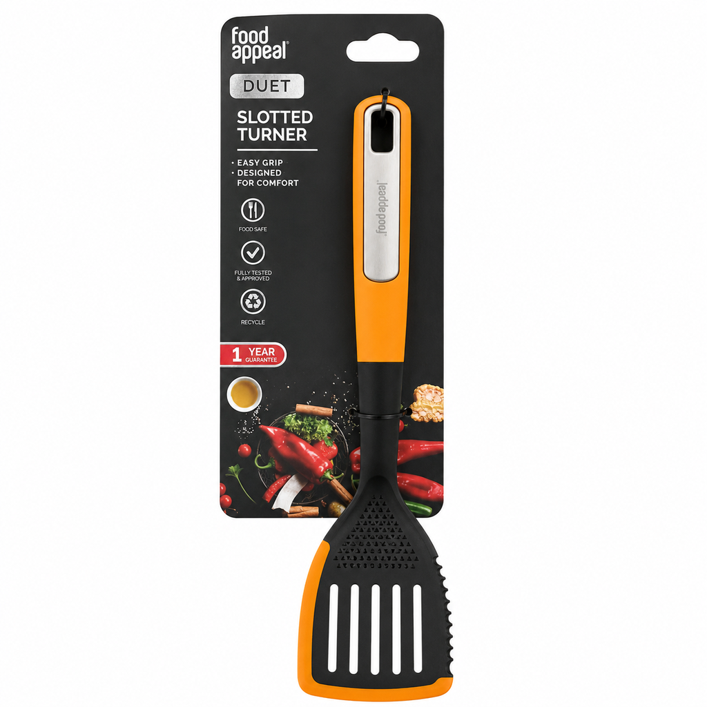 Food Appeal DUET Slotted Turner (Orange)