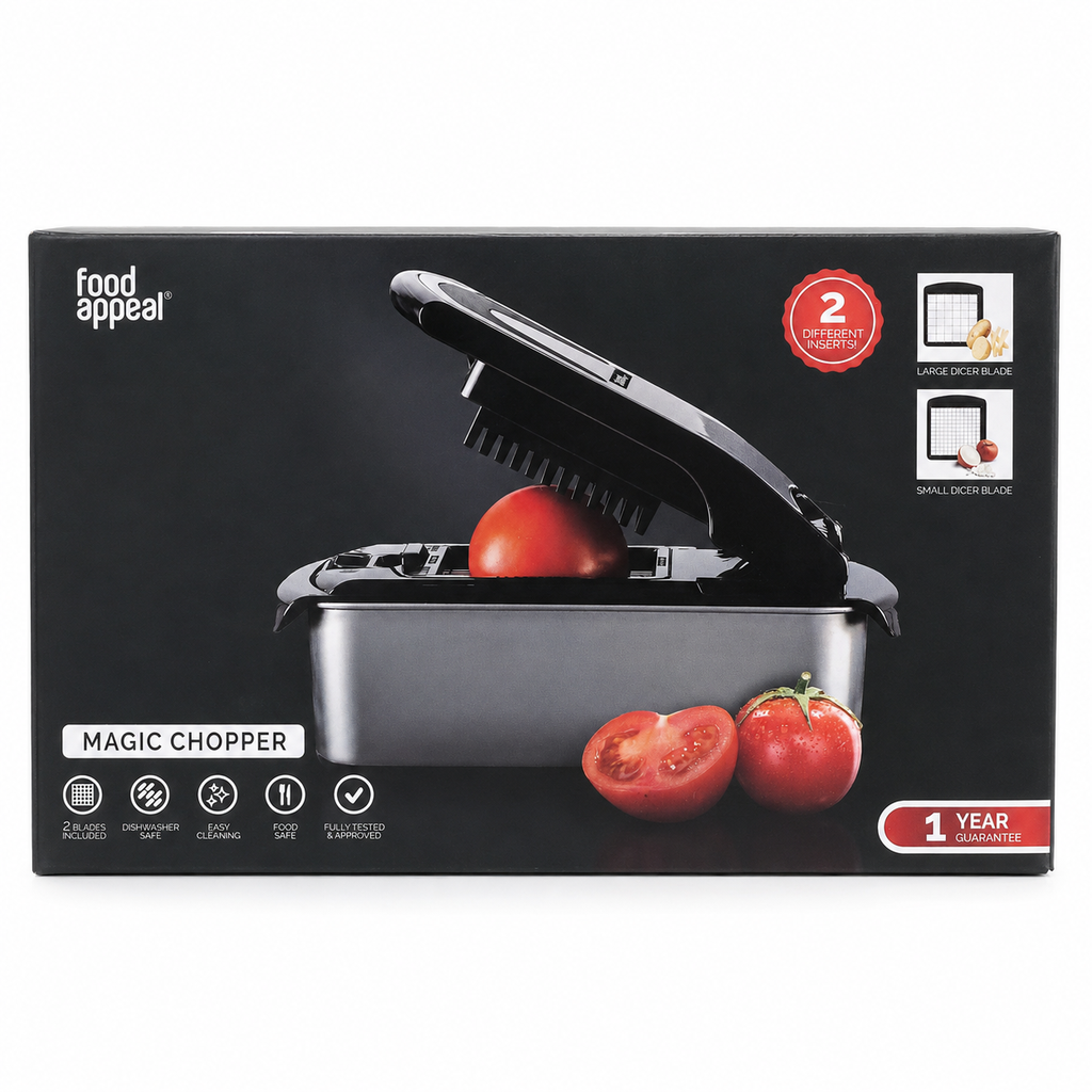 Food Appeal Magic Chopper – Manual Vegetable & Food Dicer