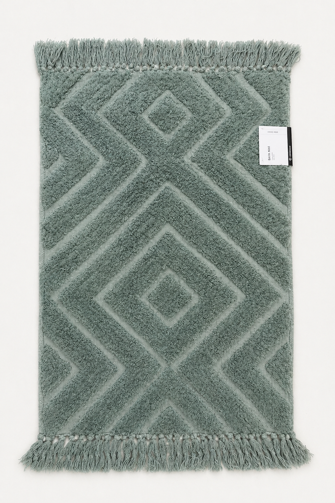 VARDINON Geometric Bath Mat 50/80 (Green)