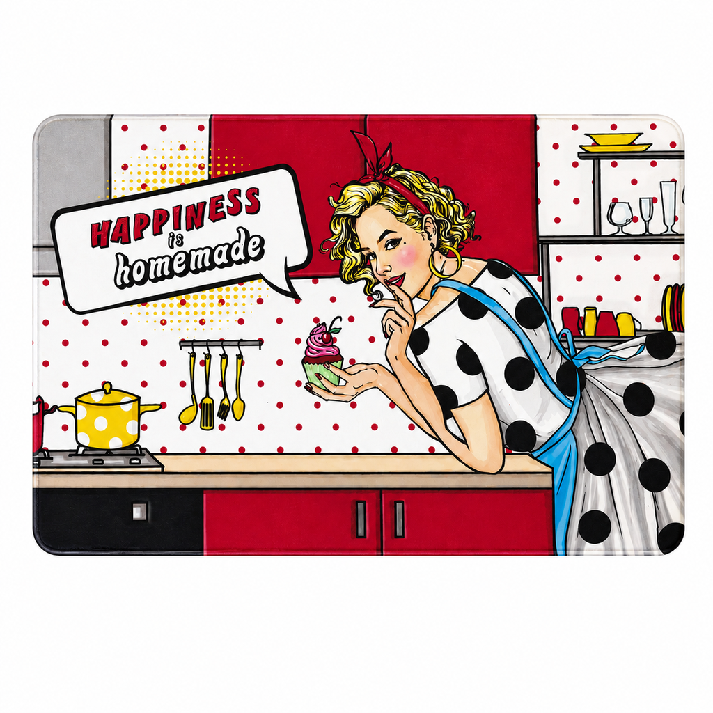 VARDINON Jane Pop PVC Kitchen Rug – 43x73 cm