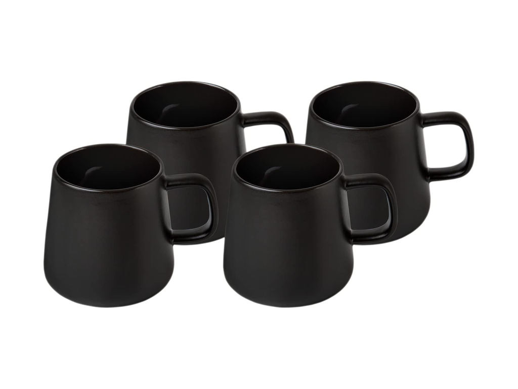 MAXWELL & WILLIAMS Blend Set Of 4 Sala Mugs 375 ml Black