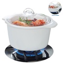 Maxwell & Williams Vitromax Casserole Dish Pot 3L White Glass Ceramic Cookware