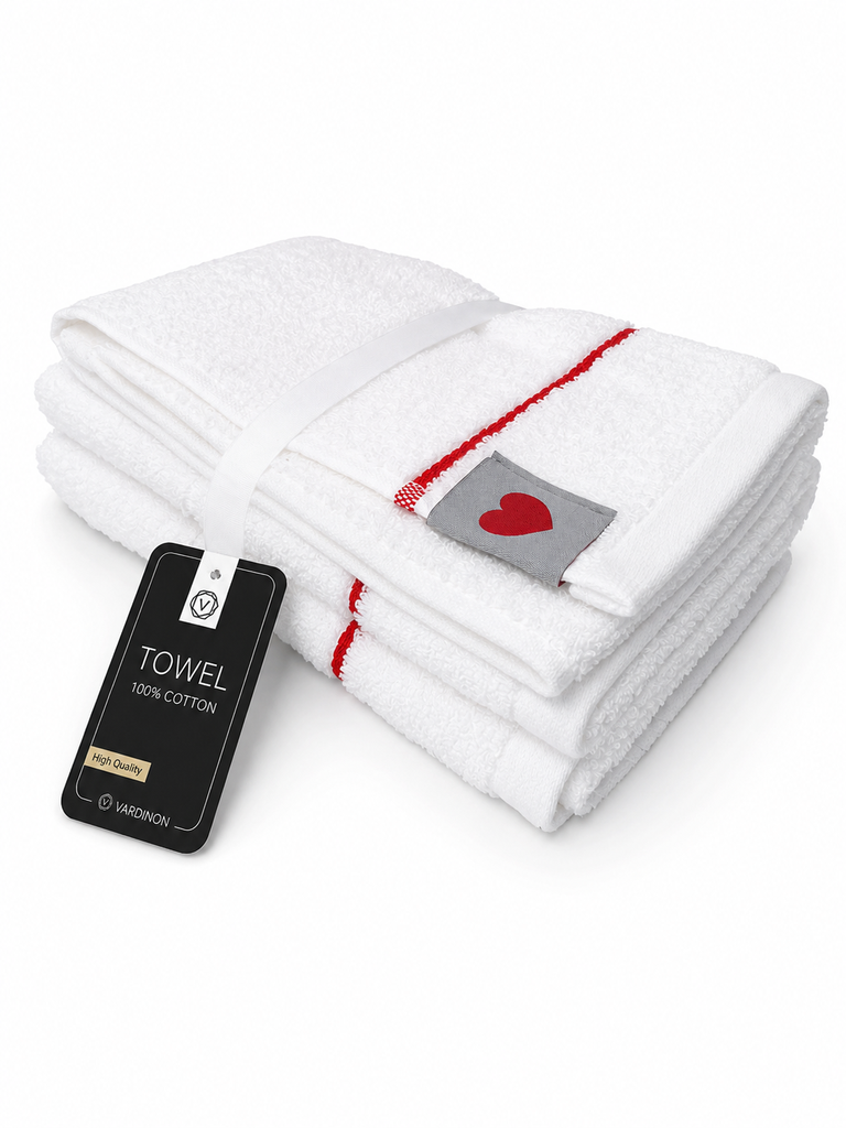 VARDINON Pair Of Guest Towels 40/60 White