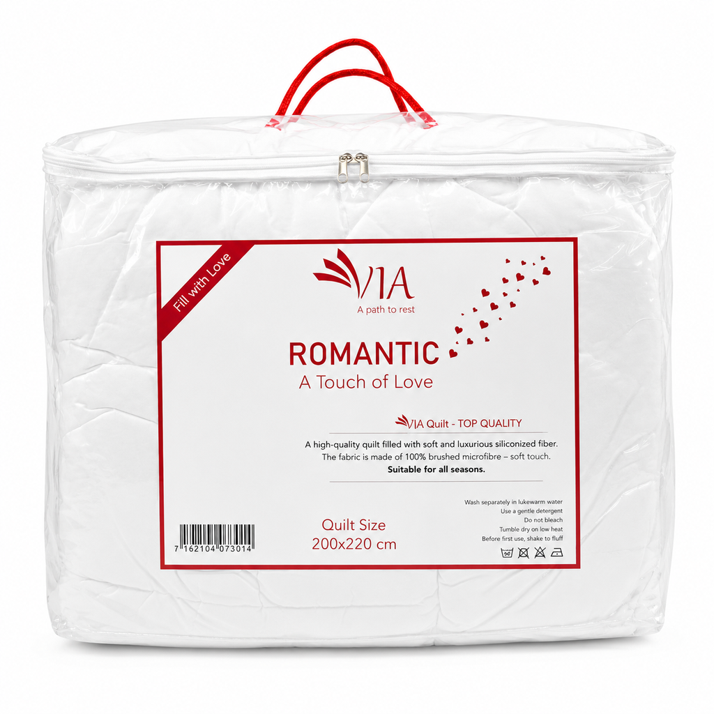 VIA Romantic Quilt – Double Size 200×220 cm