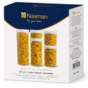 Naaman – Set of 5 Flip Lock Round Containers