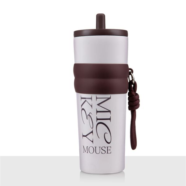 Naaman x Disney Home Mickey Mouse TO GO Cup with Straw – Burgundy 650ml
