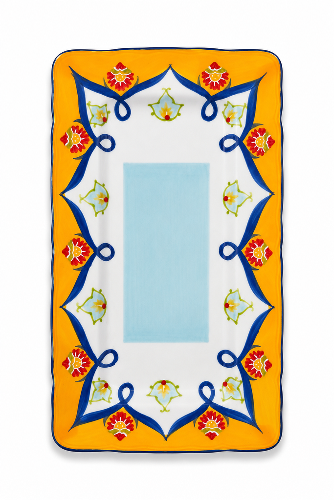 Fine Design by Naaman Decorative Ceramic Serving Tray – 18×31 cm