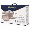 Naaman Champaign 3-Piece Ceramic Cookware Set – 24 cm