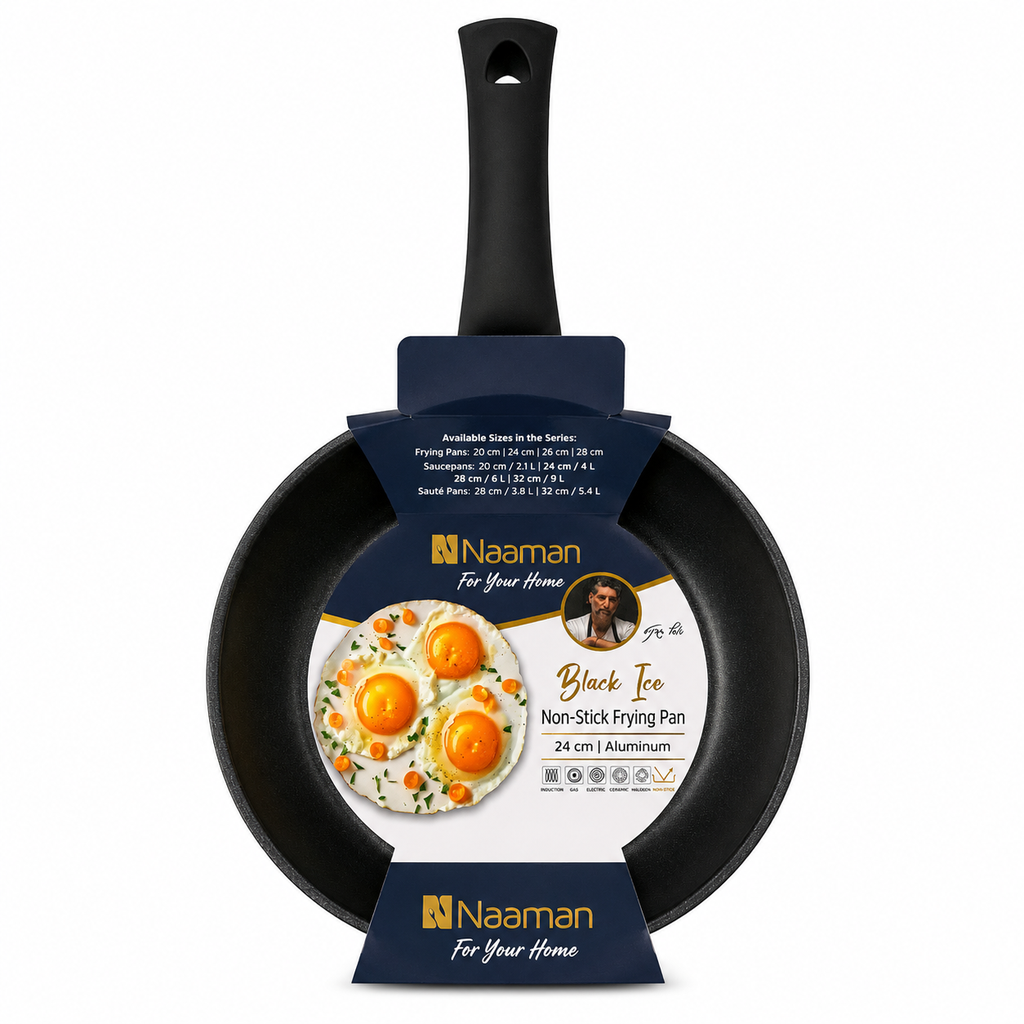 Naaman Black Ice Non-Stick Frying Pan – 24 cm