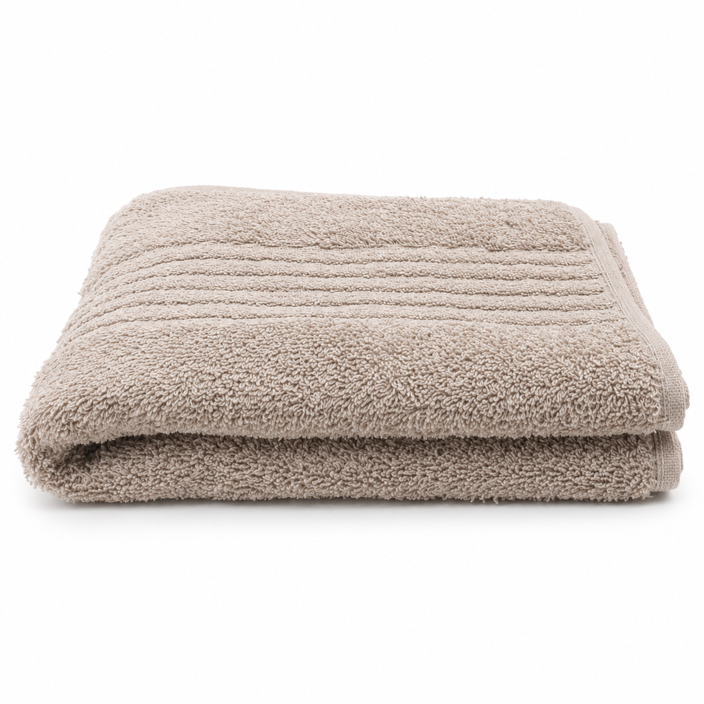 VARDINON Classico Collection 100% Cotton Bath Towel – Beige (50 × 90 cm)