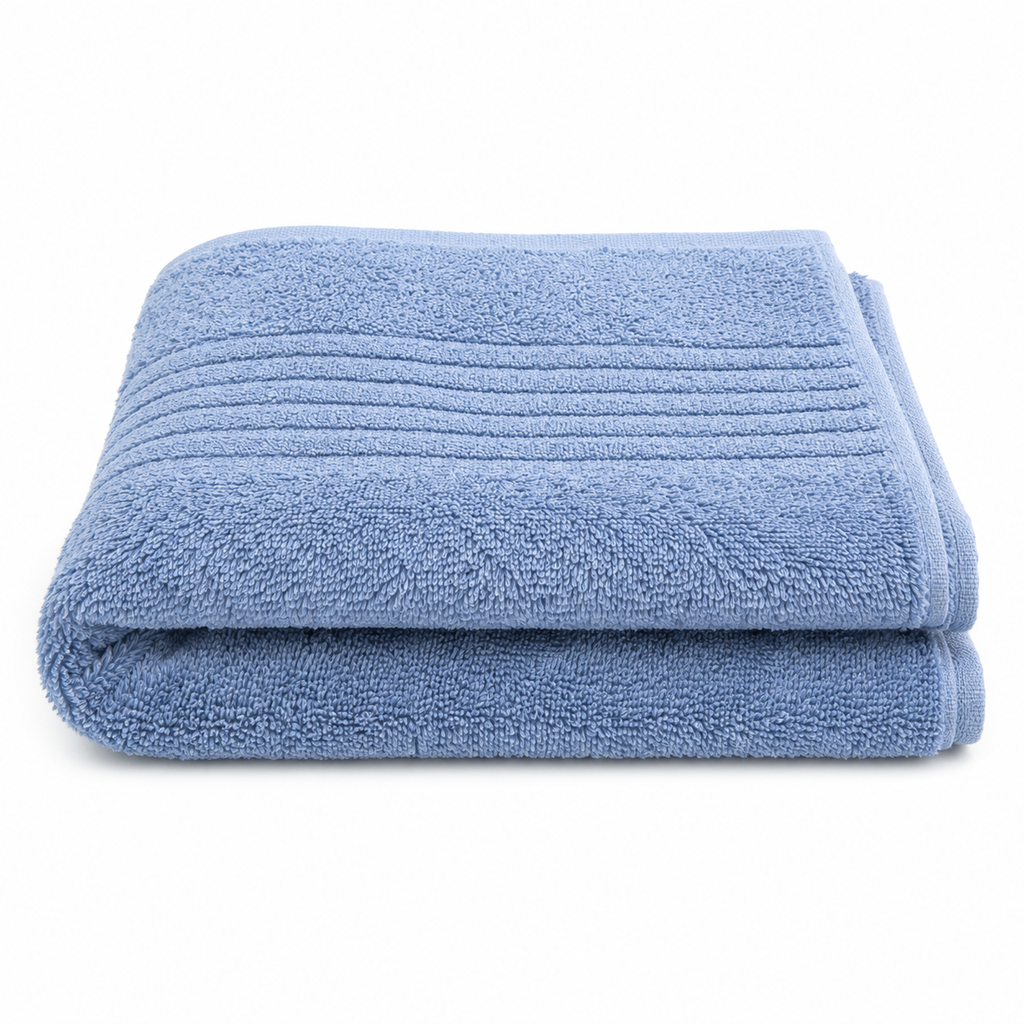 VARDINON Classico Collection 100% Cotton Towel - Blue (50 × 90 cm)