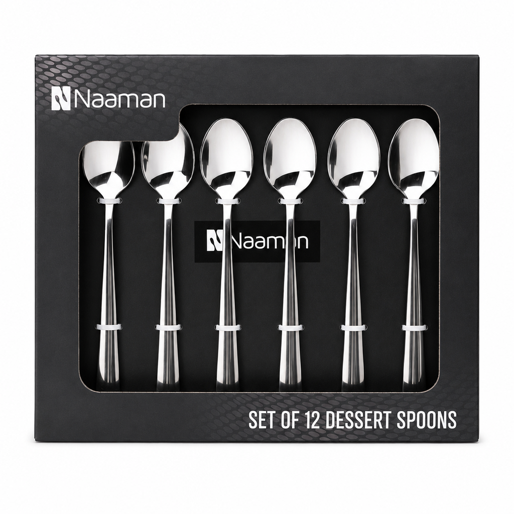 Naaman 12-Piece Stainless Steel Teaspoon Set