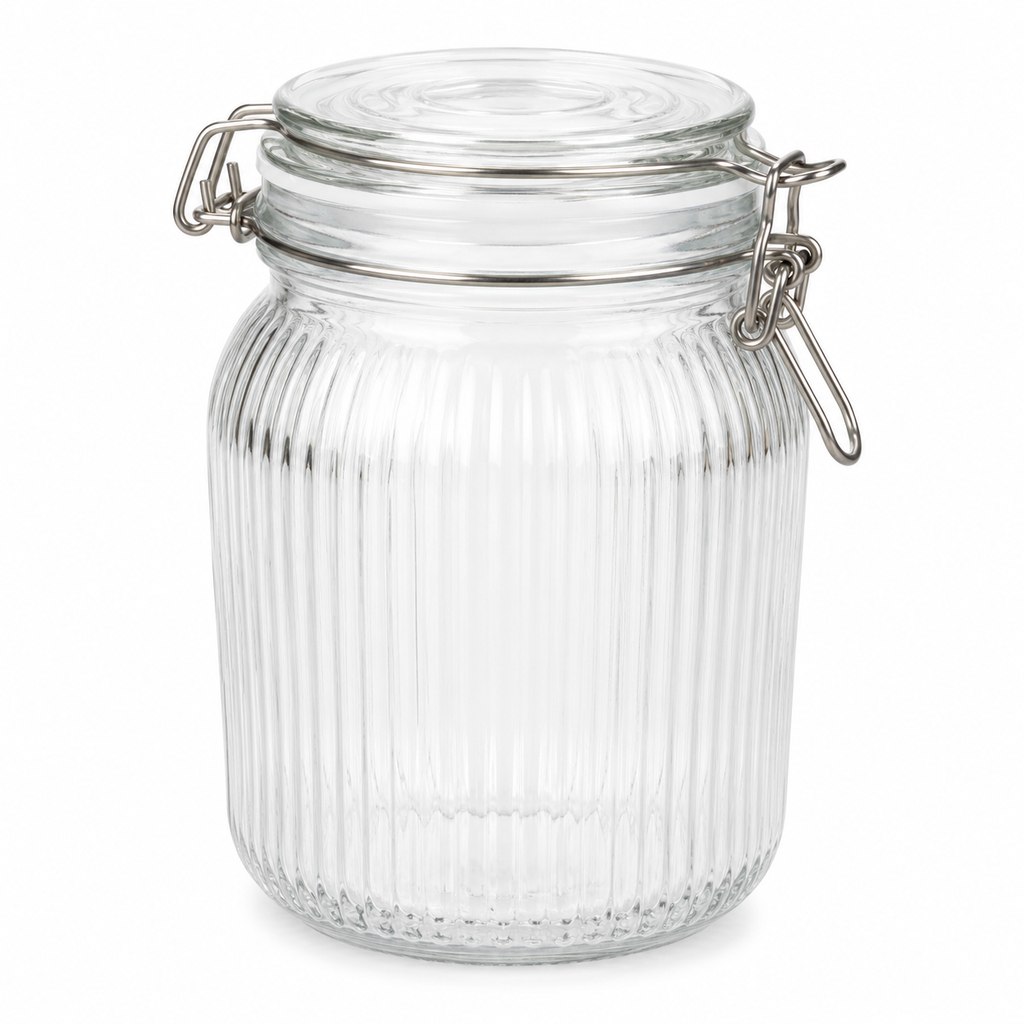 Naaman Glass Storage Jar with Airtight Lid – 1.9L