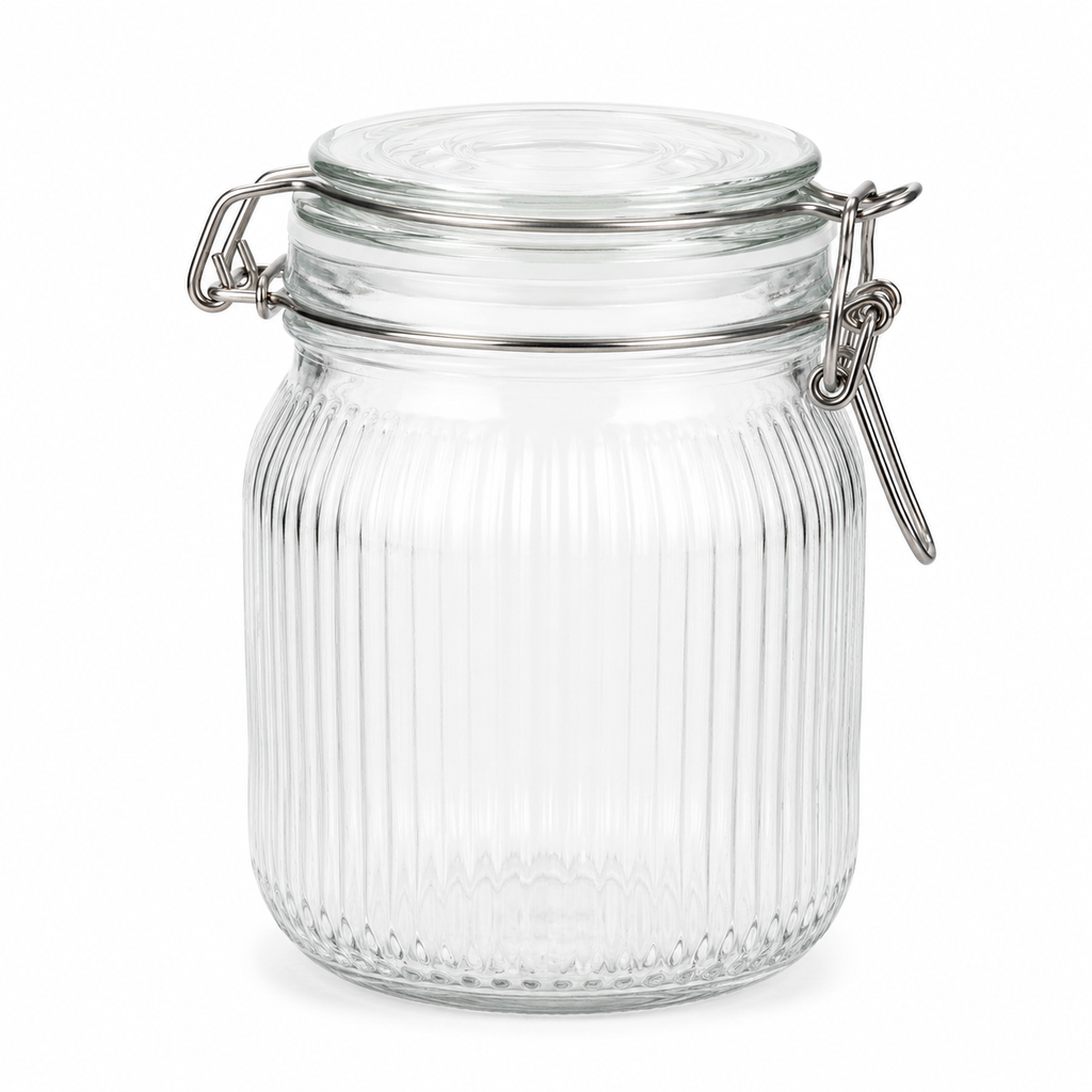 Naaman Glass Storage Jar with Airtight Lid – 750 ml