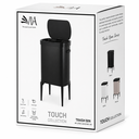 VIA Touch Collection Trash Bin with Legs – 49L – Black