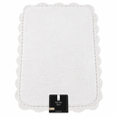Vardinon 100% Cotton Bath Mat – White – 50 × 80 cm