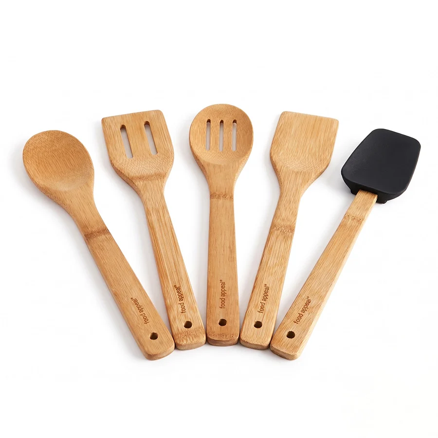Food Appeal Botanic Bamboo Utensils Set – 5 Pieces