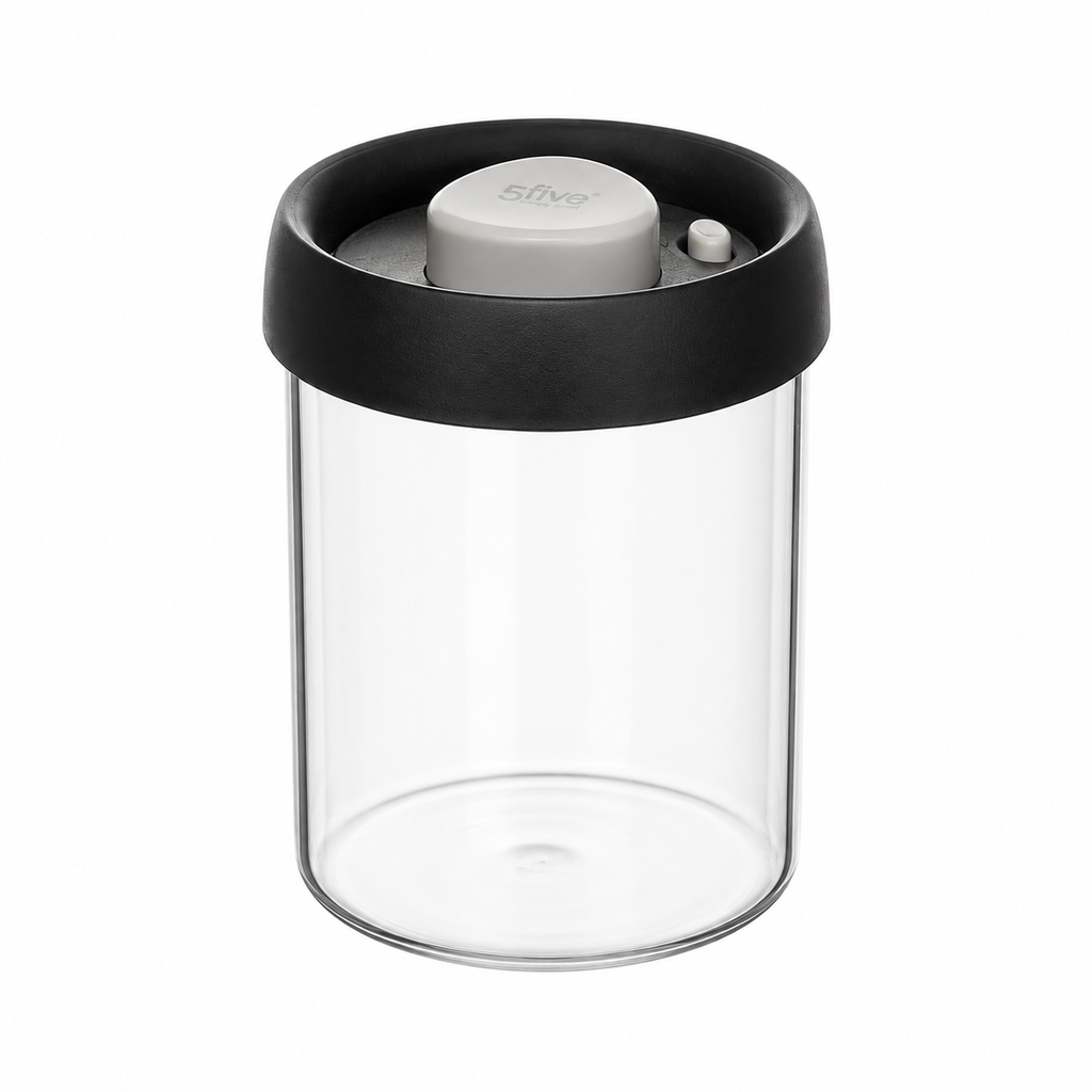 5five Simply Smart Airtight Glass Storage Jar – 600 ml (Vacuum Seal)