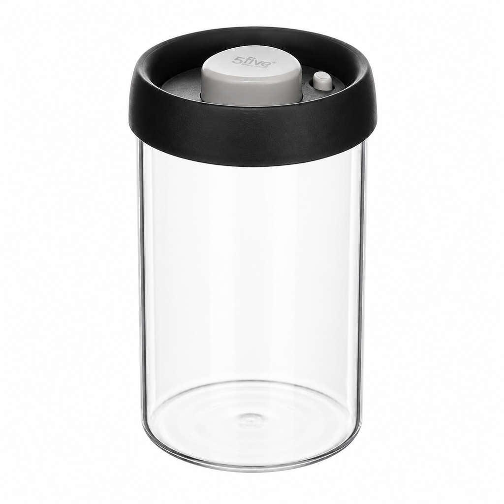 5five Simply Smart Airtight Glass Storage Jar – 1L (Vacuum Seal)