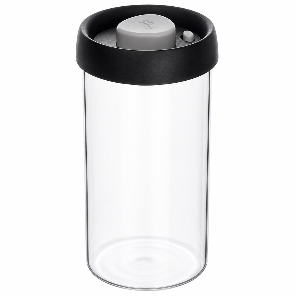 5five Simply Smart Airtight Glass Storage Jar – 1.3L (Vacuum Seal)