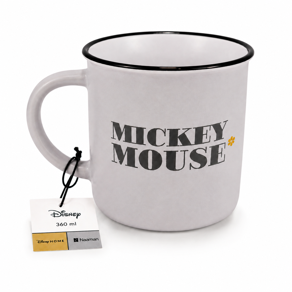 Naaman Disney HOME Mickey Mouse Ceramic Mug – 360 ml (Light Purple)