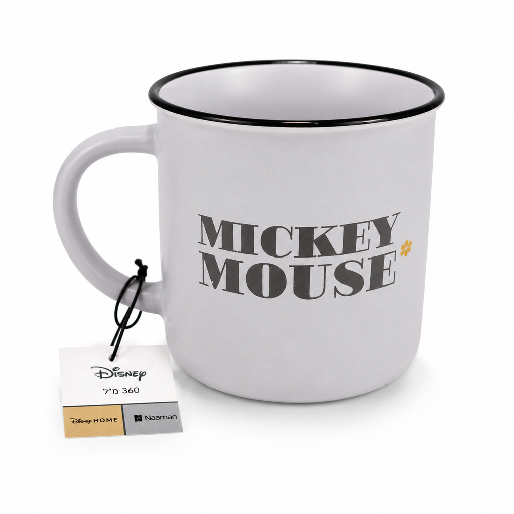 Naaman Disney HOME Mickey Mouse Ceramic Mug – 360 ml (Light Purple)