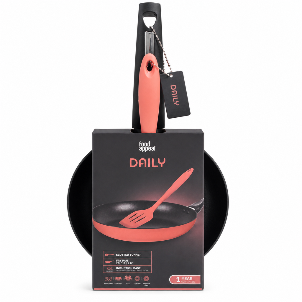 Food Appeal DAILY Fry Pan with Slotted Turner – 20 cm