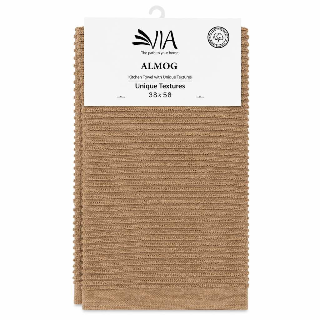 VIA ALMOG Premium Set of 2 Kitchen Towels | 38 × 58 cm