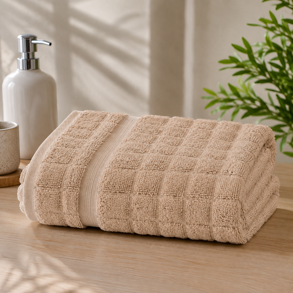 VIA Tulip Premium 100% Cotton Bath Towel | 90 x 140 cm