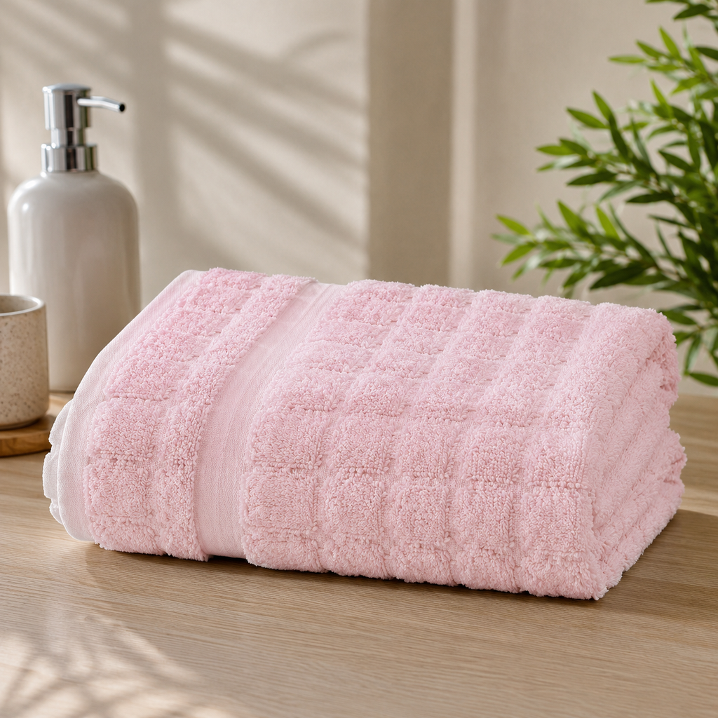 VIA Tulip Premium 100% Cotton Bath Towel | 90 x 140 cm