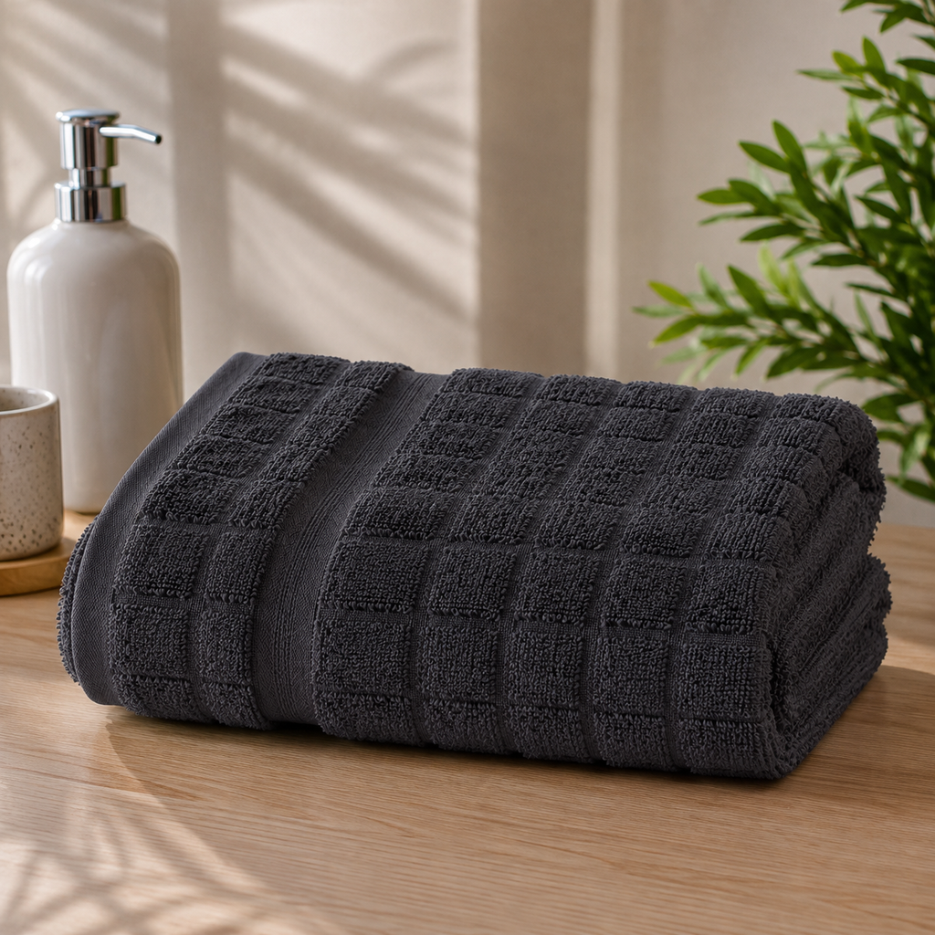 VIA Tulip Premium 100% Cotton Bath Towel | 90 x 140 cm