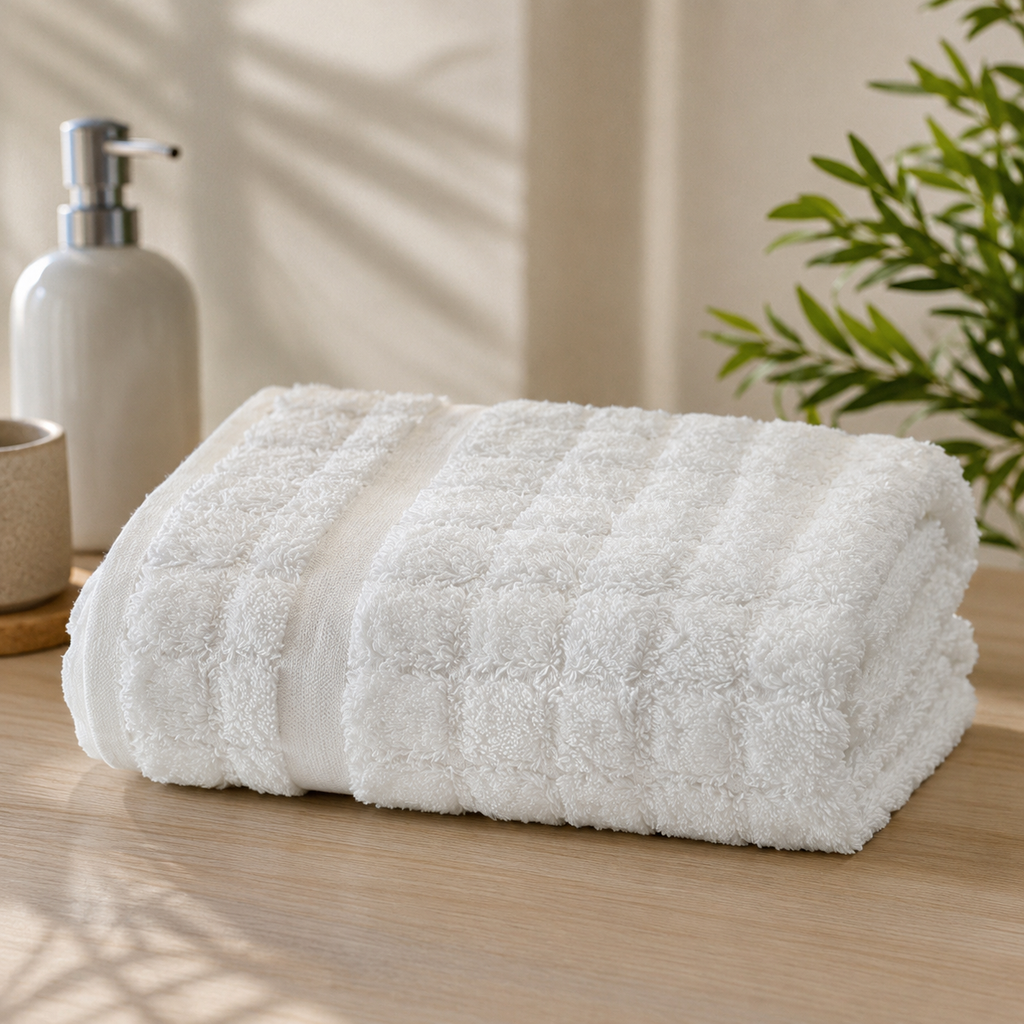 VIA Tulip Premium 100% Cotton Bath Towel | 90 x 140 cm