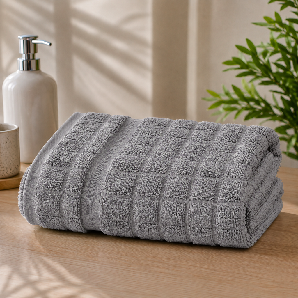 VIA Tulip Premium 100% Cotton Bath Towel | 90 x 140 cm