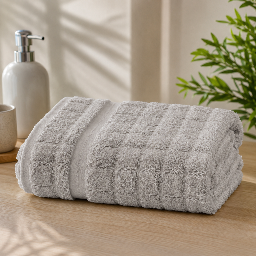 VIA Tulip Premium 100% Cotton Bath Towel | 90 x 140 cm