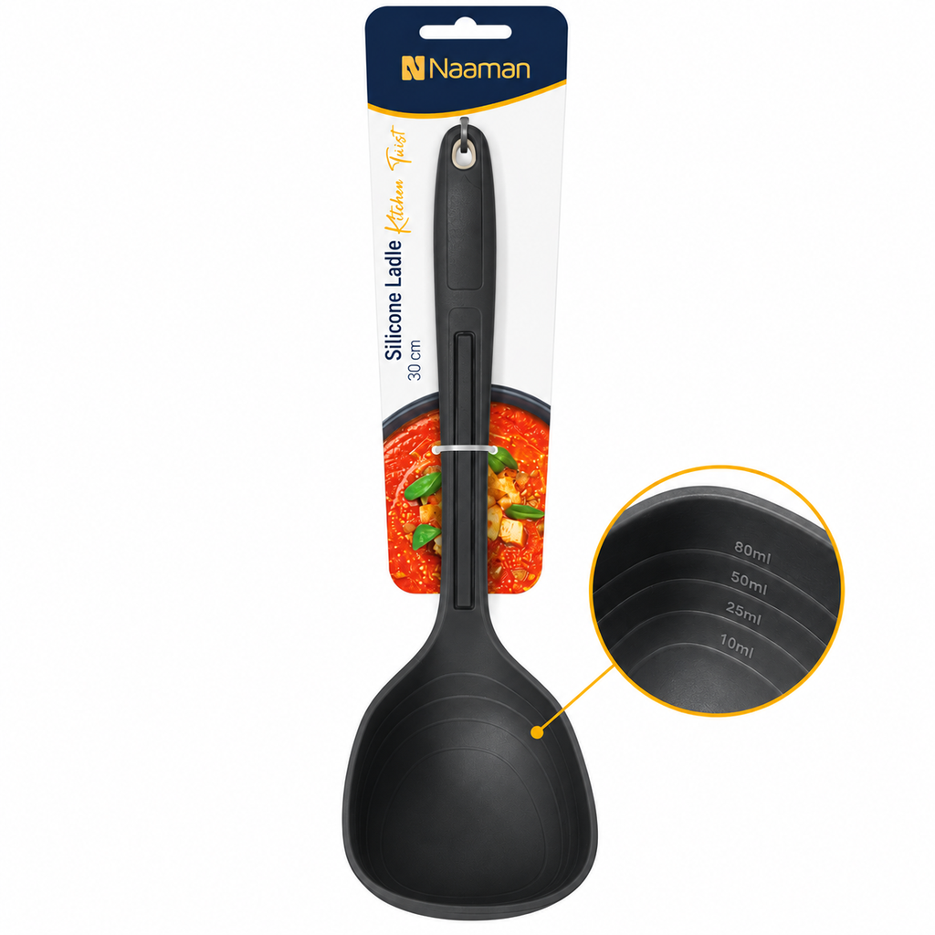 Naaman Kitchen Twist Silicone Ladle - 30 cm