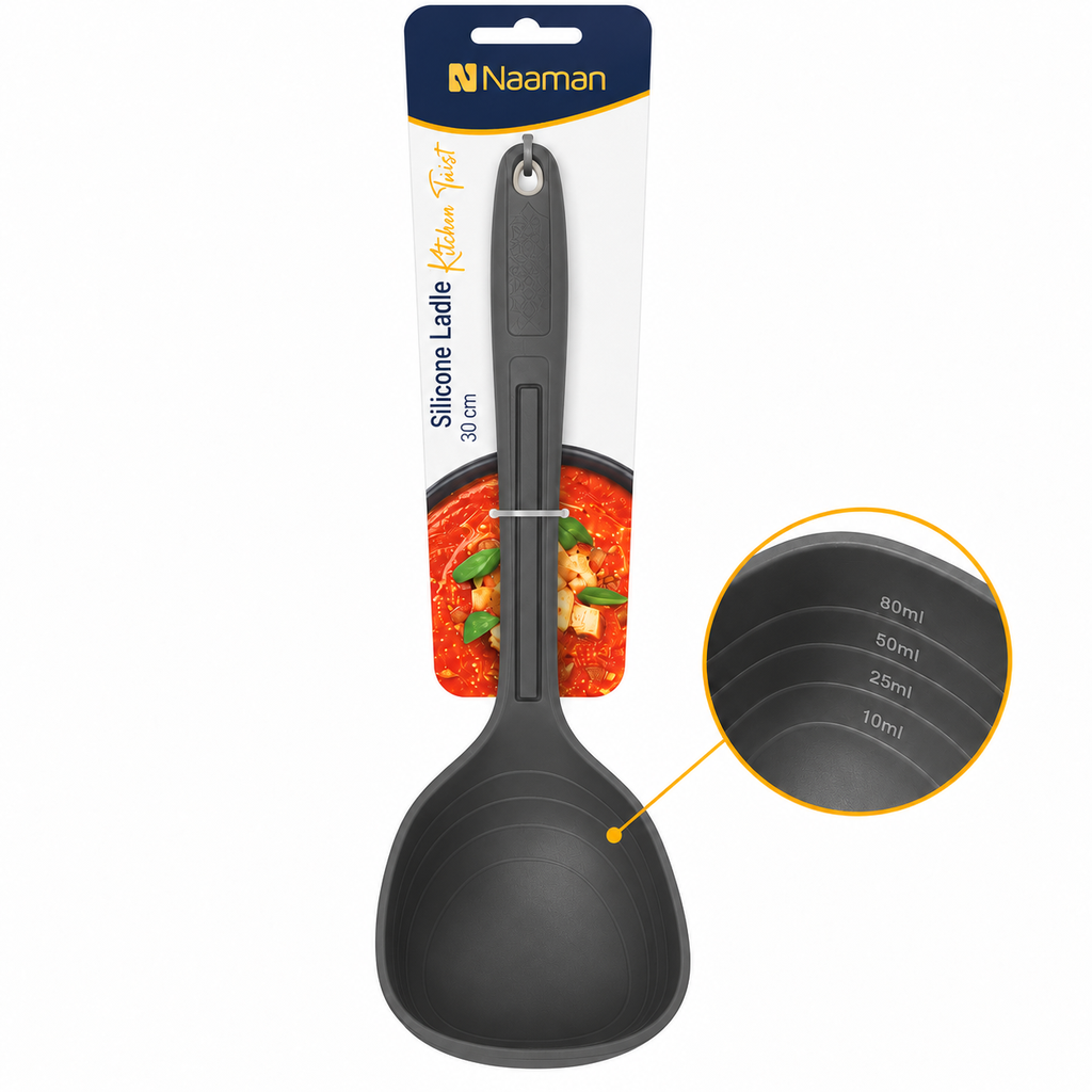 Naaman Kitchen Twist Silicone Ladle - 30 cm