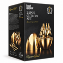 Food Appeal Figaro Gold 24-Piece Cutlery Set by Lorenzo Verdini